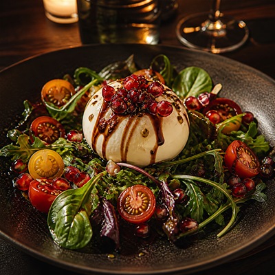 Mevsim Yeşillikli Burrata